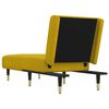 vidaXL Chaise Longue in Velluto Giallo