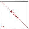 vidaXL Schermo di Proiezione 160x160 cm Bianco Opaco 1:1 Muro Soffitto