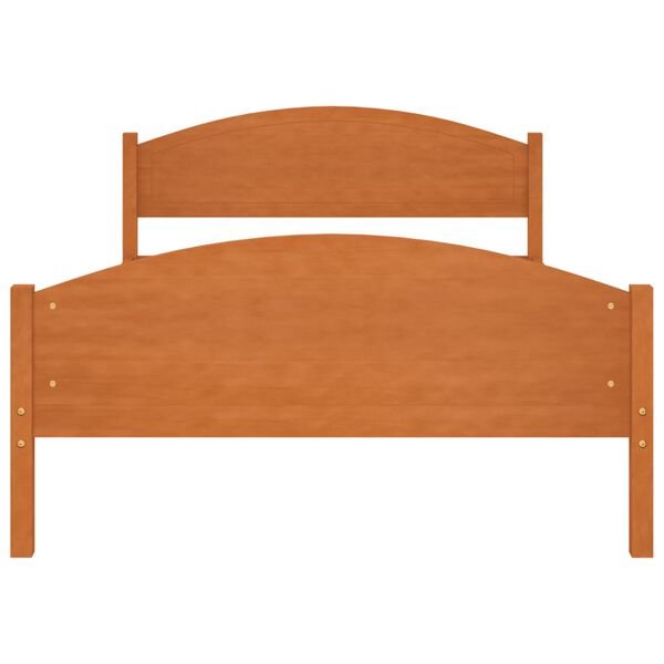 vidaXL Giroletto senza Materaso Ambrato in Legno di Pino 120x200 cm