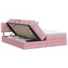 vidaXL Letto con Contenitore con testiera 2 pz Rosa