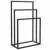 vidaXL Portasciugamani da Pavimento Nero 48x24x79cm in Ferro