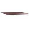 vidaXL Tenda Sole Retrattile Manuale 500x300 cm Marrone