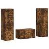 vidaXL Set mobile TV 5 pz Rovere fum&eacute; Legno ingegnerizzato
