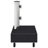 vidaXL Base per Ombrellone Nera 45x25x8,3 cm in Granito