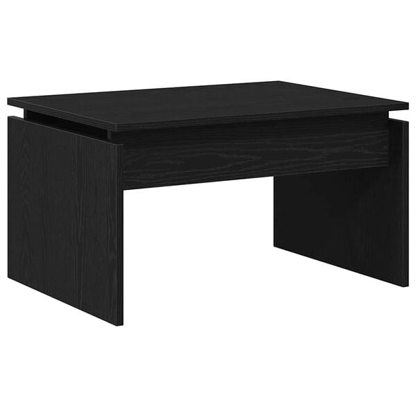 vidaXL Tavolino da salotto Rovere Nero 68 x 50 x 38 cm