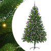 vidaXL Albero di Natale con 300 LED con supporto Verde 180 cm PE