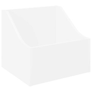 vidaXL Scatola per dischi LP Bianco 37 x 33 x 32 cm