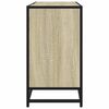 vidaXL Mobiletto per Lavabo da Bagno Rovere Sonoma 65x33x60 cm Legno Massello