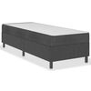 vidaXL Letto a Molle Grigio Scuro in Tessuto 100x200 cm
