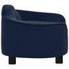vidaXL Divano per Cani Blu 67x47x36 cm in Peluche