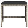 vidaXL Sgabelli Giardino Cuscini 4pz Grigio Chiaro 40x40x35 Polyrattan