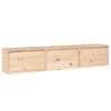 vidaXL Mobili TV 3 pz in Legno Massello di Pino