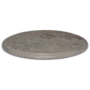 vidaXL Piano per Tavolo Grigio &Oslash;40x2,5 cm in Marmo