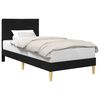 vidaXL Struttura del letto con testiera Nero 90 x 190 cm Tessuto