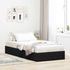vidaXL Letto con Contenitore con testiera Nero 90 x 190 cm Velluto