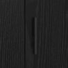 vidaXL Credenza Rovere Nero 40 x 33 x 70 cm Legno multistrato