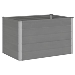 vidaXL Letto Rialzato da Giardino in WPC 150x100x91 cm Grigio