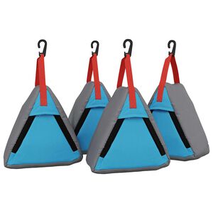 vidaXL Sacchetto per Stoccaggio 4 pz Grigio e Blu 24 x 16 x 24 cm