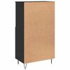 vidaXL Credenza Nero 60 x 36 x 110 cm Legno multistrato
