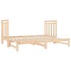 vidaXL Dormeuse Estraibile 2x(90x190) cm Legno Massello di Pino