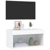 vidaXL Mobile Porta TV con Luci LED Bianco 60x30x30 cm