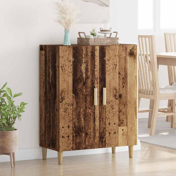 vidaXL Credenza Legno vecchio 70 x 34 x 90 cm Legno multistrato