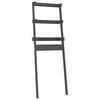 vidaXL Rastrelliera da Bagno Grigia 63,5x32x179 cm Legno Massello Pino