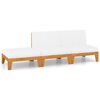 vidaXL Set Divani da Giardino 3 pz con Cuscini in Massello di Acacia