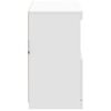 vidaXL Credenza con Luci LED Bianca 81x37x67 cm