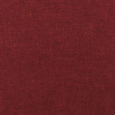 vidaXL Poggiapiedi Rosso Vino 60x60x36 cm in Tessuto
