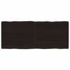 vidaXL Piano Tavolo Marrone Scuro 120x50x(2-4)cm Rovere Non Trattato