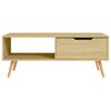 vidaXL Tavolino Salotto Rovere Sonoma 100x49,5x43 cm Legno Multistrato