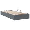 vidaXL Letto con Contenitore Grigio scuro 90 x 190 cm Velluto