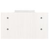 vidaXL Supporto per Monitor Bianco 100x27x15 cm Legno Massello di Pino