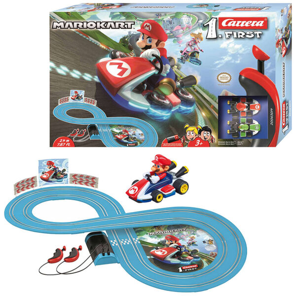Carrera Set FIRST Auto Slot e Pista Mario Kart 1:43 20063014