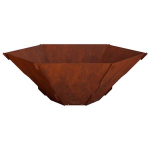 vidaXL Focolare Ruggine 58,5 x 51,5 x 19,5 cm Acciaio Corten