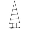 vidaXL Albero di Natale Decorativo in Metallo Nero 60 cm
