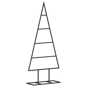 vidaXL Albero di Natale Decorativo in Metallo Nero 60 cm