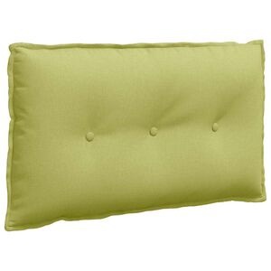 vidaXL Cuscino per Schiena Verde chiaro 80 x 19 x 50 cm Tessuto