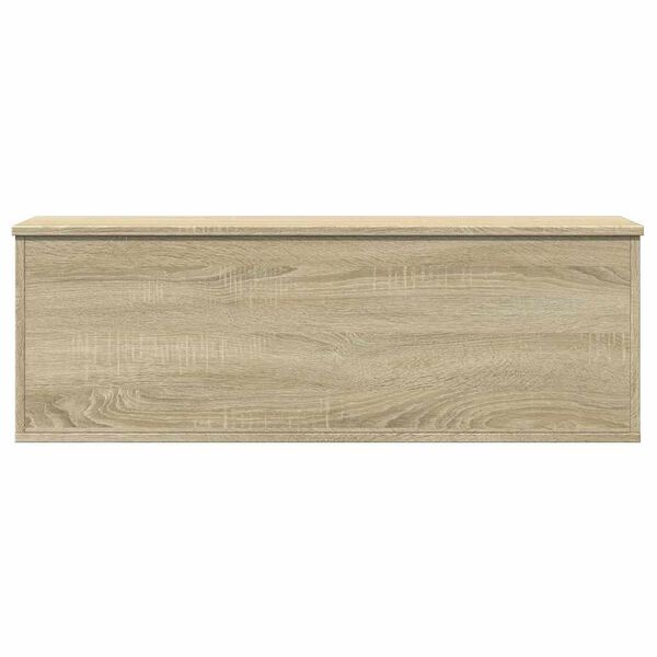 vidaXL Contenitore Portaoggetti Rovere Sonoma 102x35x35cm Truciolato