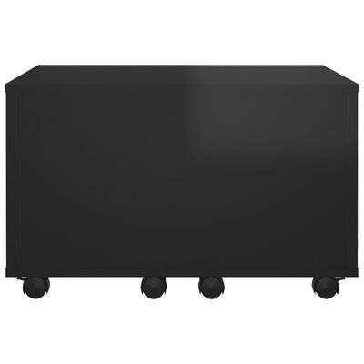 vidaXL Tavolino da Salotto Nero Lucido 60x60x38 cm Legno Multistrato