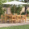 vidaXL Sedia 8 pcs Marrone 56 x 55 x 90.5 cm Legno di teak solido