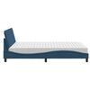 vidaXL Letto con Materasso Hanko Blu 140x190 cm in Tessuto