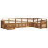 vidaXL Set di divani da esterno 8 pcs Naturale