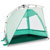 vidaXL Tenda da Spiaggia 2 Persone Verde Rilascio Rapido Impermeabile