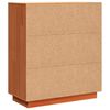 vidaXL Credenza Marrone cerato 70 x 34 x 80 cm Pino massello