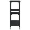 vidaXL Tavolino Consolle Nero 102x29x75 cm in Legno Multistrato