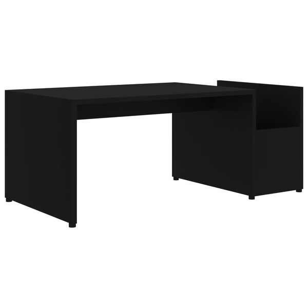 vidaXL Tavolino da Salotto Nero 90x45x35 cm in Legno Multistrato