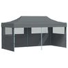 vidaXL Tenda Pieghevole Pop-Up con Pareti Laterali 3x6 m Antracite