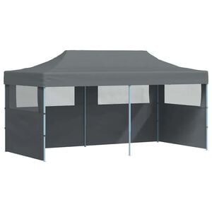 vidaXL Tenda Pieghevole Pop-Up con Pareti Laterali 3x6 m Antracite